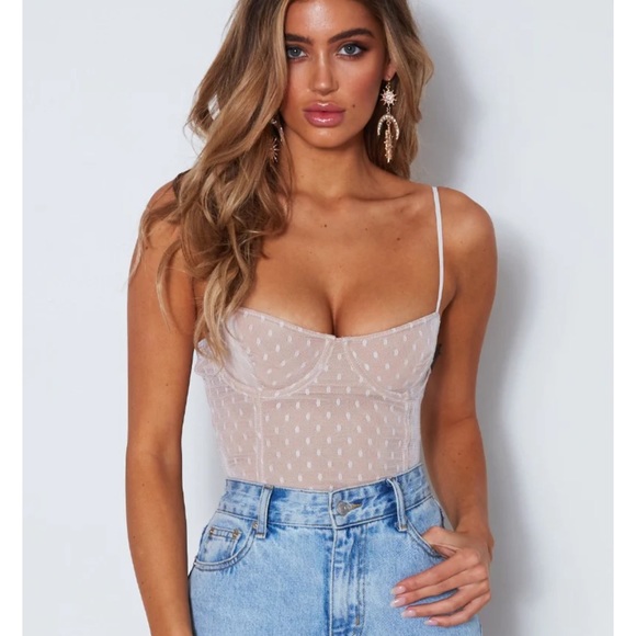 White Fox Boutique Tops - White Fox No Looking Back Bodysuit White